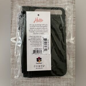 Lug Slide, Wallet/Card Holder, NWT, Olive Green